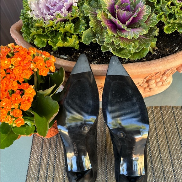 BCBGirls Suede Pointed Toe Zippered Booties - Picture 6 of 7